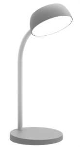 Unilux TAMY LED Schreibtischleuchte lichtgrau, mit biegbarem Arm