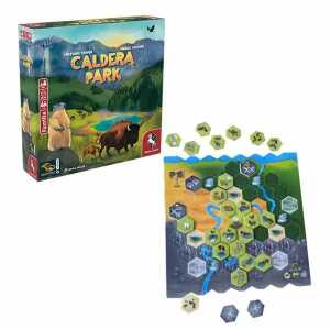 Brettspiel Caldera Park für 1-4 Spieler, Spieldauer 30-40 Min, ab 10 J