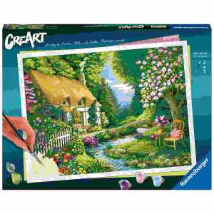 Malen nach Zahlen CreArt River Cottage, Serie Premium,