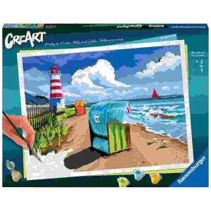 Malen nach Zahlen CreArt Holiday on the Baltic Sea, Serie Premium