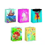 Geschenktasche L bunte Motive für Kinder,...