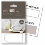 Geschenk Anhänger 80x40mm grau weiß,...