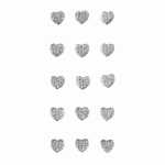 Sticker Hearts clear crystall, Rössler