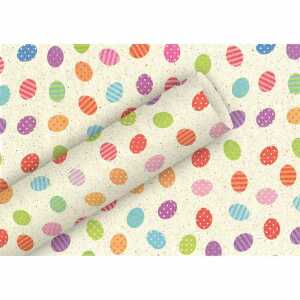 Geschenkpapier 70cmx1,5m Gras Ostereier bunt