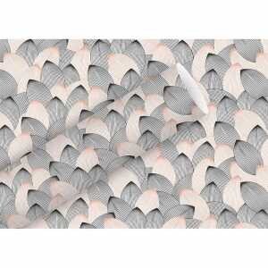 Geschenkpapier 70cmx2m Graphic Lines puder