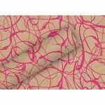 Geschenkpapier 70cmx2m Kraft Modern pink