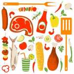 Servietten 33x33cm Atelier Grillparty, 3-lagig, 20...