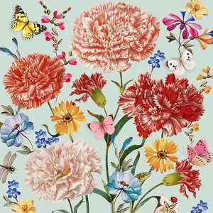 Servietten 33x33cm Atelier Dalida mint, 3-lagig, 20 Stück