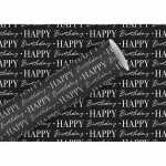 Geschenkpapier 70cmx2m Kraft ws. Graphic Bi.