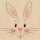 Servietten 33x33cm By Nature White Bunny, 3-lagig, 20 Stück