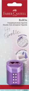 Faber Castell Doppelspitzdose konisch Sparkle RollOn sort BK