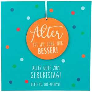 Klappkarte mit Anhänger Motiv 18