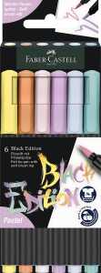 Faber Castell Filzstift Black Edition Pastell 6er Etui