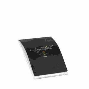 Briefblock A5 Signature 40 Blatt schwarz/gold, 100g Papier,