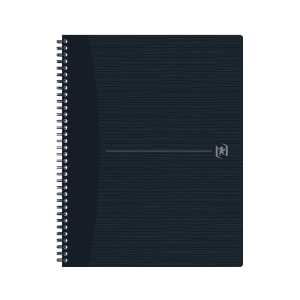Oxford Collegeblock Origins DIN A4+ kariert Karton schwarz 70 Bl.