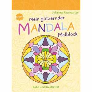 Mein glitzernder Mandala Malblock Kreativität, 96 Seiten,, ab 5 Jahren