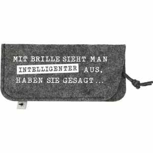 Brillenetui Motiv 48 17x8cm, aus Filz mit Aufdruck, Serie Bsonders,