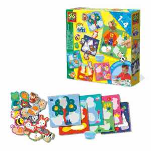 My first Wo lebe ich? Tieraufkleber, Vorlagen zum Aufkleben der Tiere,