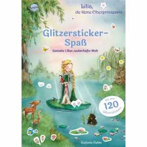 Stickerheft Lilias zauberhafte Welt, 120 Glitzersticker, 240 Seiten