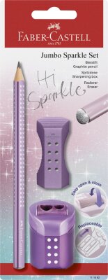 Faber Castell Bleistiftset Jumbo Sparkle Set Cosmic