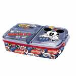 Brotdose Mickey Mouse dreigeteilt, Maße: 180 x 55 x...