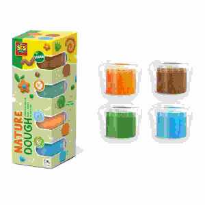 Knete Feel good Nature 4x 90g, auswaschbar aus Textilien,