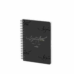 Notizbuch A5 Signature 160 Seiten schwarz/gold, Rössler