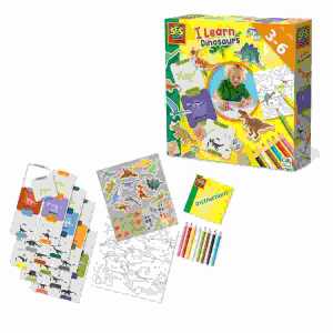 Lernspiel Ich lerne Dinosaurier, 12x Dinosaurier-
