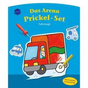 Das Prickel-Set Fahrzeuge, mit Prickelnadel und Filzunterlage,