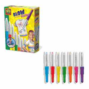 Airbrush Blow Textil 7 leuchtende Farben,