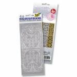 Reliefsticker Gold Silber 10x24cm 10 Blatt