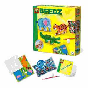 Bügelperlen-Set BEEDZ Safari Tiere 2000er, enthält kein PVC,