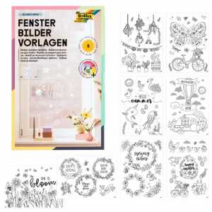 Fensterbilder Vorlagen BLOOM & GROW,