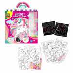 Malbuch Activity 3 in 1 Glitzer, mit Kratzbildern, mit...