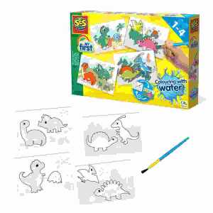 My first Malen mit Wasser Dinos, Spezieller Sicherheitspinsel,