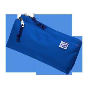 Oxford Federmäppchen doppel blau