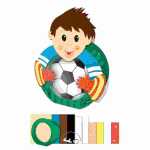 Laternen-Bastelset 24 Fussballer