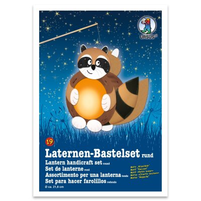 Laternen-Bastelset 19  Waschbär