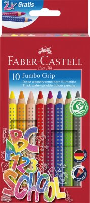 Faber Castell Buntstift Jumbo Grip Promotionetui 10er