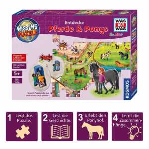 WAS IST WAS Junior Entdecke Pferde & Ponys, Wissenspuzzle
