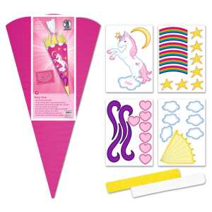 Schultüten-Bastelset easy line,Einhorn, pink