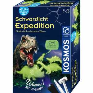 KOSMOS Schwarzlicht Expedition Dinos, Experimentier-Set,, Dino Figuren