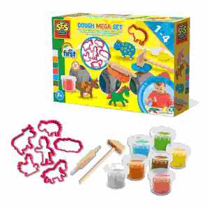 My first Knete Mega-Set mit Werkzeugen, auswaschbar aus Textilien