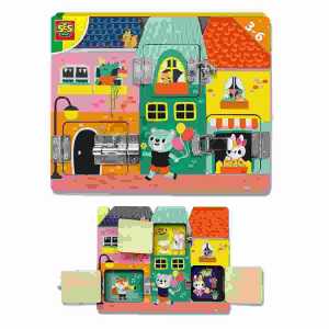 Lernspiel Ich lerne Schlösser, aus Holz, 3 Schlossarten