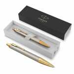 Kugelschreiber Parker M IM Premium Warm Silver GC,...