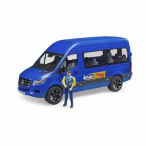 bruder MB Sprinter Transfer mit Fahrer 1:16, ab 4 Jahren,, Bruder