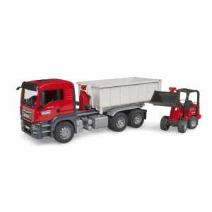 Container-LKW MAN TGS & Schäffer Lader 1:16, LKW mit Abrollcontainer