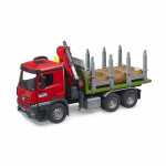 Holztransport-LKW MB Arocs Ladekran 1:16, Ladekran mit...