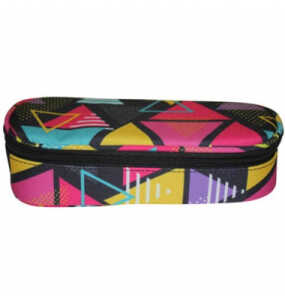 Schüleretui klein Motiv Triangle DONAU 6777100-82 oval