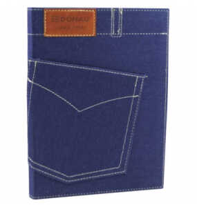 Notizbuch Jeans blau DONAU 1350104-18